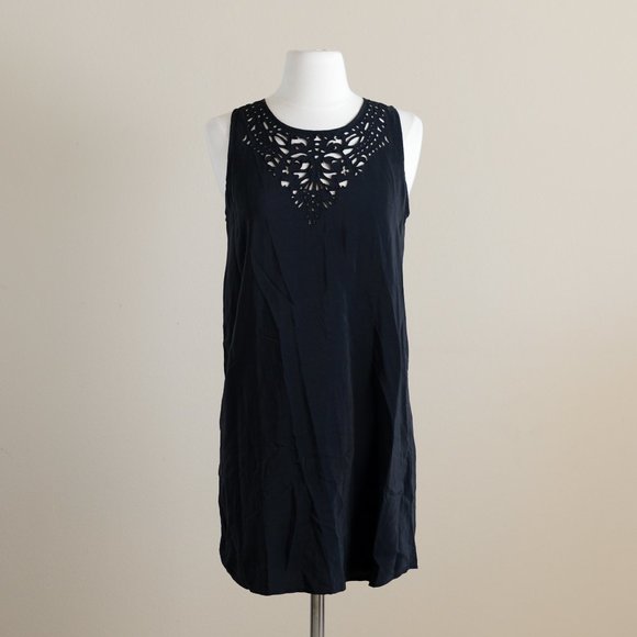 Joie Black Silk Tunic Mini-Dress - Picture 3 of 10